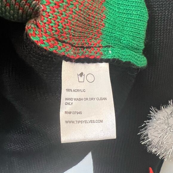 Tipsy Elves Ugly Christmas Sweater Christmas Cats Unisex S - Picture 5 of 5